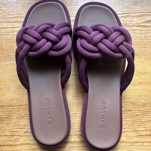 Rothy's Women's Plum Braided Sandals